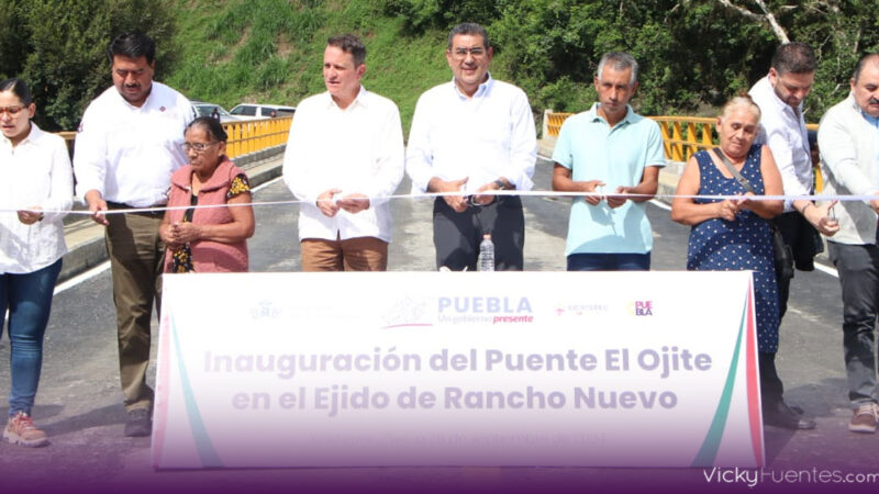 Sergio Salomón inaugura obras educativas y de infraestructura en Xicotepec