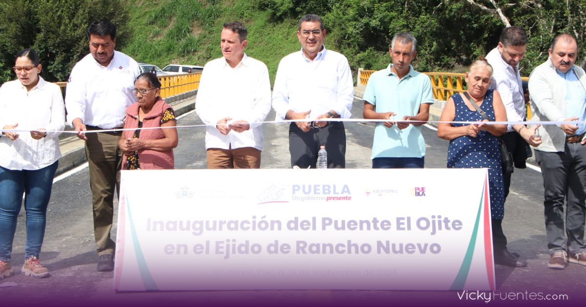 Sergio Salomón inaugura obras educativas y de infraestructura en Xicotepec