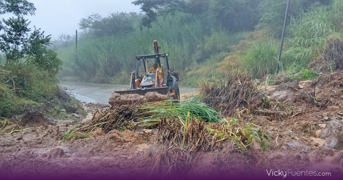 Afectaciones por lluvias en Puebla: gobierno atiende deslaves y derrumbes