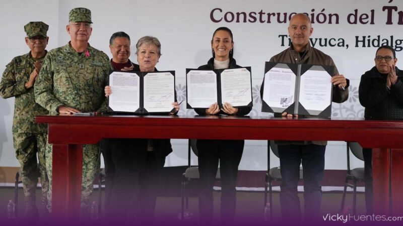 Claudia Sheinbaum inicia la construcción del Tren México-Pachuca