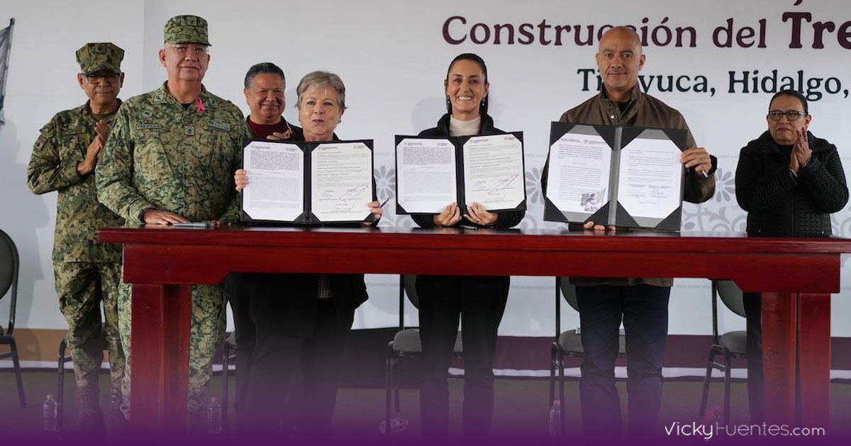 Claudia Sheinbaum inicia la construcción del Tren México-Pachuca