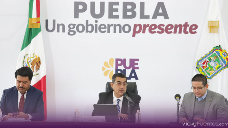 Gobierno de Puebla lanza programa de bacheo nocturno en más de 30 colonias