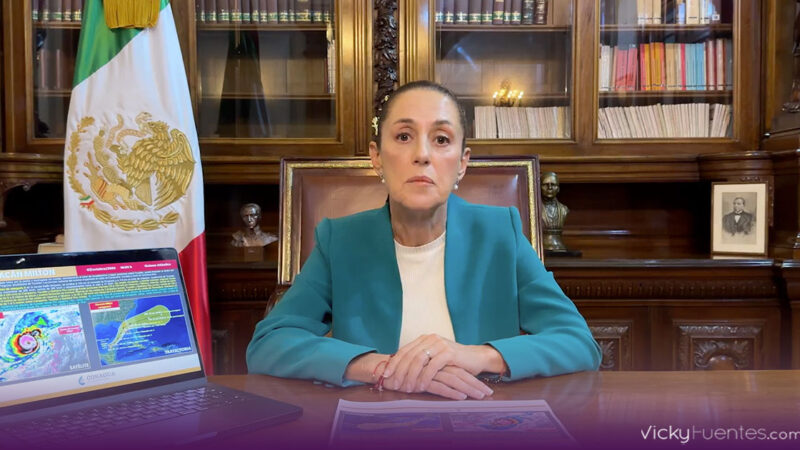 Huracán Milton: Claudia Sheinbaum pide a Yucatán refugiarse en albergues