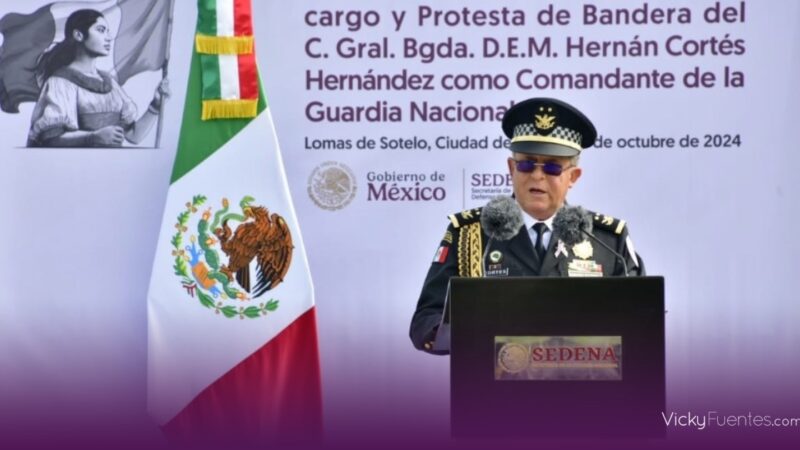 Hernán Cortés Hernández asume como nuevo comandante de la Guardia Nacional