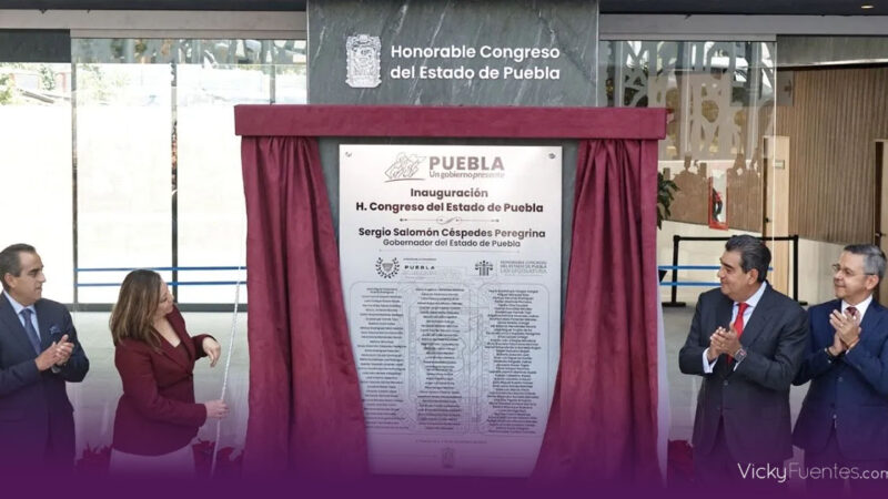 El gobernador Sergio Salomón inaugura nueva sede del Congreso del Estado de Puebla en Los Fuertes