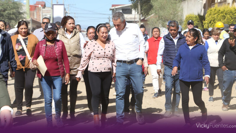 Pepe Chedraui anuncia pavimentación de la avenida 110 Poniente en San Pablo Xochimehuacan