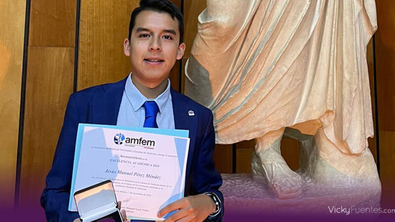 Pasante de Medicina BUAP gana Premio a la Excelencia Académica 2024