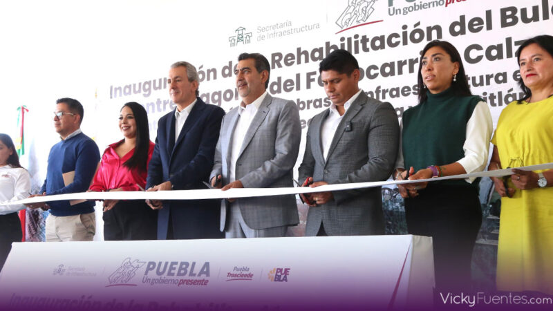 El gobernador Sergio Salomón entrega proyectos clave en la capital y cuatro municipios